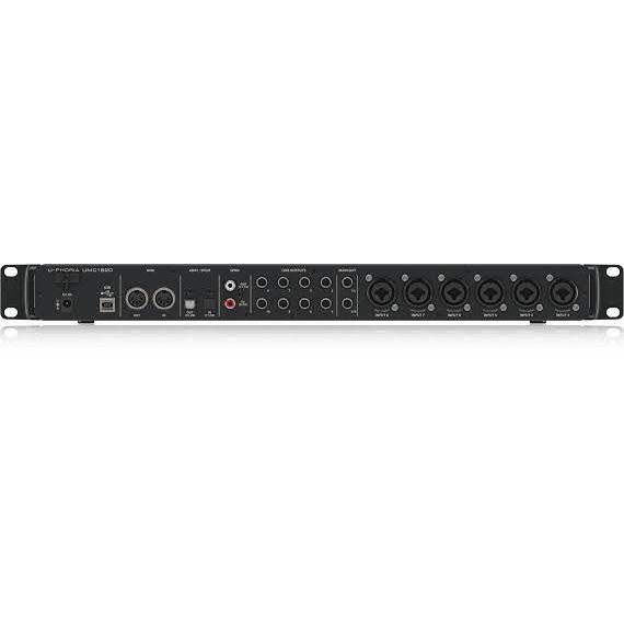 BEHRINGER UMC1820 внешний звуковой/MIDI интерфейс, USB 2.0 ,18 вх/20 вых канала, 24бит/96кГц, предуси