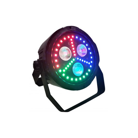 XLINE LIGHT DISCO PAR S45 Светодиодный прибор. Источник света: 3х18 Вт RGBWAV + 45x0.5 Вт светодиод
