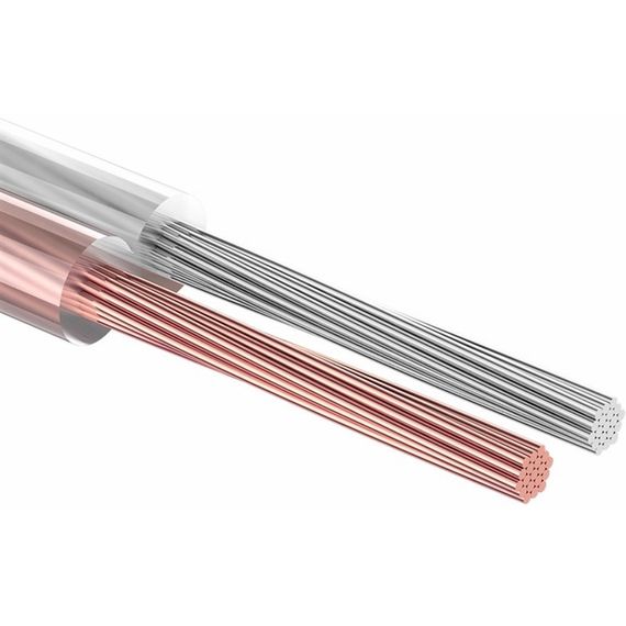 ​REXANT 01-6208-3 Кабель акустический прозрачный 2x2.5 мм2 BLUELINE
