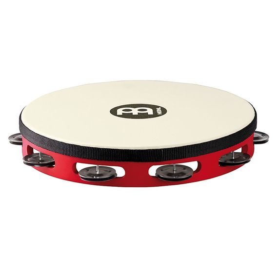 MEINL TAH1BK-R-TF Touring Тамбурин 10", с пластиком, 1 ряд бубенцов, красный
