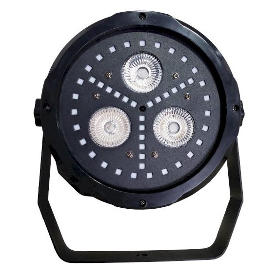 ​XLINE LIGHT DISCO PAR S45 Светодиодный прибор. Источник света: 3х18 Вт RGBWAV + 45x0.5 Вт светодиод