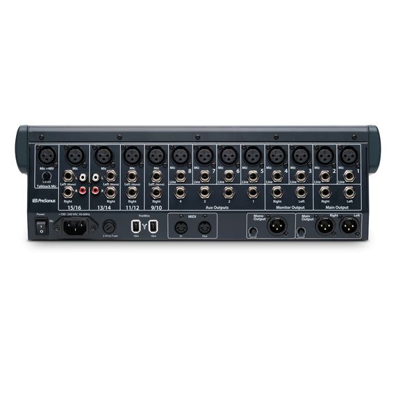 PRESONUS StudioLive 16.0.2 Цифровой микшер 8 моно.мик+4 стерео.лин, 3-полосн.парам.экв., 2 встр.эфф.