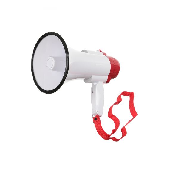 MEGAPHONE HW-8R Мегафон ручной с сиреной, записью, мощность: до 15 Вт