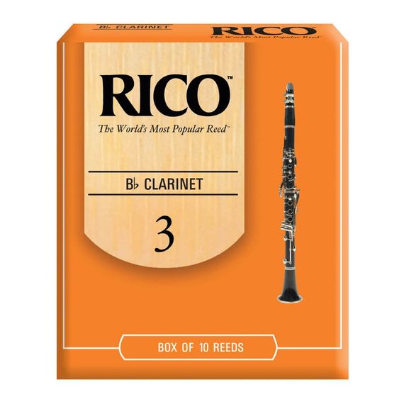 RICO RCA0130 Трости для кларнета Bb, размер 3.0, 1шт в индивидуальной упаковке