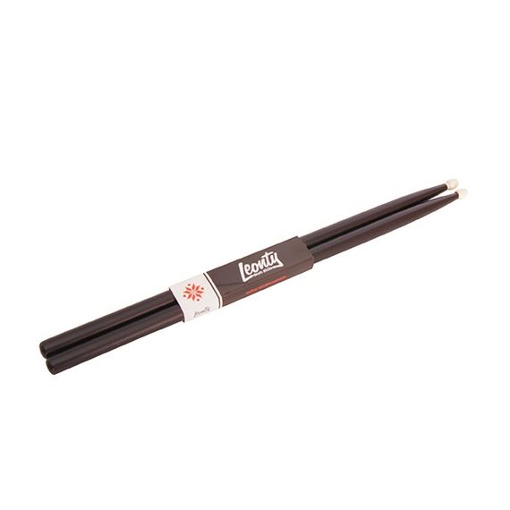 LEONTY LB2BW 2B Барабанные палочки, граб, деревянный наконечник, черные