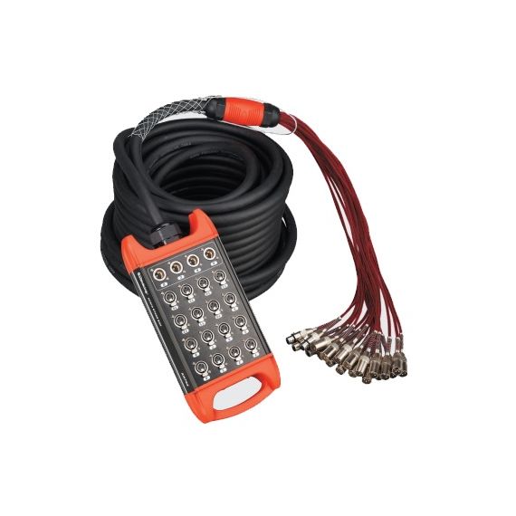 SOUNDKING BCB403-20m Сценическая коммутационная коробка 16хXLR входов + 4хXLR выхода, 20м