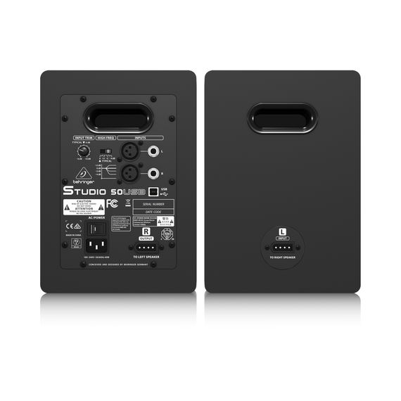 BEHRINGER STUDIO 50USB Мониторная система (пара 5`` мониторов), 100 Вт, USB вход, 2-полосная