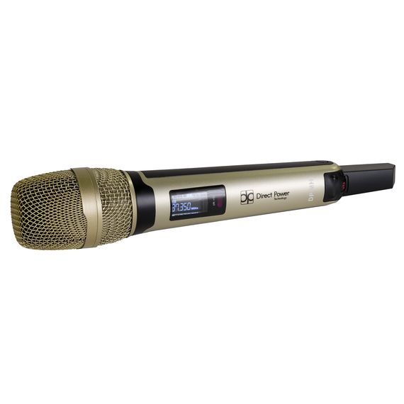 DIRECT POWER 200 VOCAL вокальная радиосистема с ручным металлическим передатчиком и ЖК-дисплеем, переключаемые частоты, использование до 10 систем в одном частотном диапазоне, две внешние антенны на приемнике (диверситивные системы),