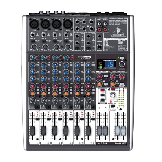 BEHRINGER XENYX X1204USB-EU Микшерный пульт компактный малошумящий,