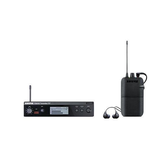 SHURE P3TER112GR K3E беспроводная система персонального мониторинга PSM300 с наушниками SE112