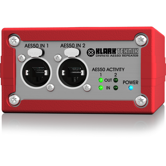 KLARK TEKNIK DN9610 повторитель сигнала 2 x AES50 (Cat-5E/Cat-6) увеличивает длину линии до 200 метров