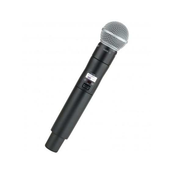 SHURE ULXD2/SM58=-G51 ручной передатчик с капсюлем SM58, динамический кардиоидный, 470-534 МГц. Черный
