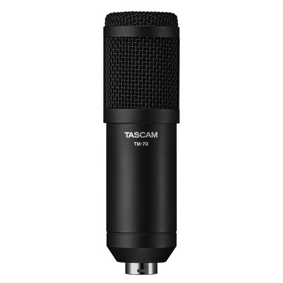 TASCAM TM-70 Динамический микрофон для подкаста супер-кардиоидный, 30Гц-20кГц, балансный выход 250 Ом, чуств. -51dB +/-3dB (0dB=1V/Pa at 1kHz)