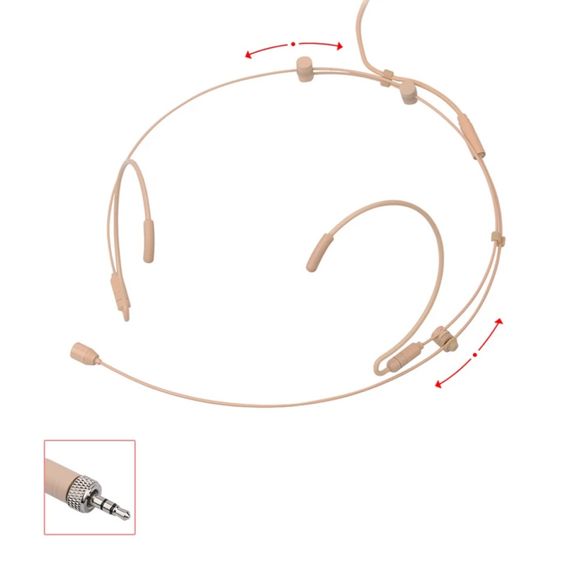 HM-10X BEG микрофон гарнитура для радио систем Sennheiser,Разъем: Jack 3.5
