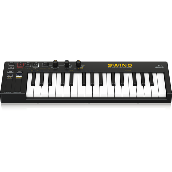 BEHRINGER SWING USB MIDI контроллер, 32 клавиши, 64-шаговый секвенсор