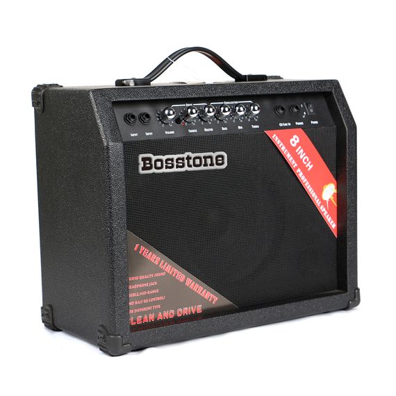 BOSSTONE GA-30W Гитарный усилитель: Мощность - 30 Ватт, Динамик 8". Чувствительность: 70 дБ