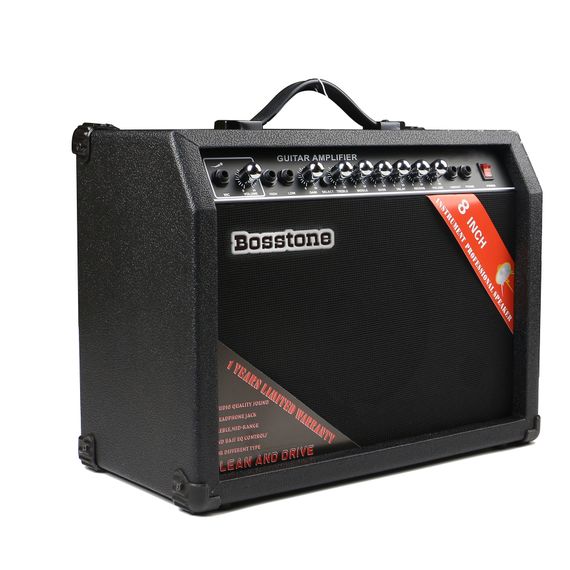 BOSSTONE GA-40W Гитарный усилитель: Мощность - 40 Ватт, Динамик 8". Чувствительность: 70 дБ