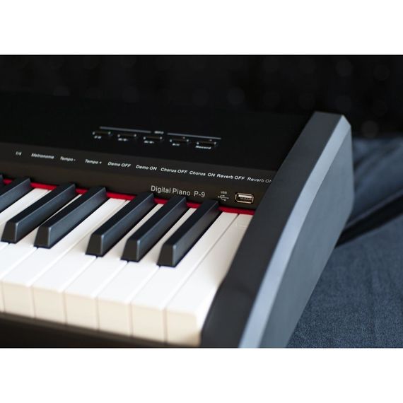 SAI PIANO P-9BK Цифровое пианино, 88 клавиш, молоточковая механика, 3 уровня чувствительности, 8 +13