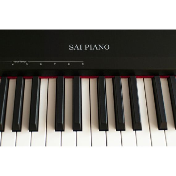 SAI PIANO P-9BK Цифровое пианино, 88 клавиш, молоточковая механика, 3 уровня чувствительности, 8 +13