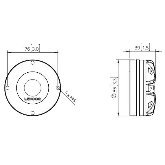 LAVOCE DN10.172K Драйвер ВЧ компрессионный, 110Вт, 8 Ом