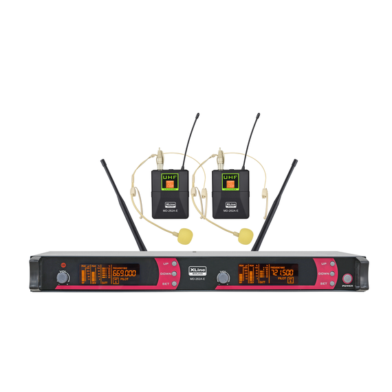 XLINE MD-262A-E Радиосистема двухканальная c двумя поясными передатчиками