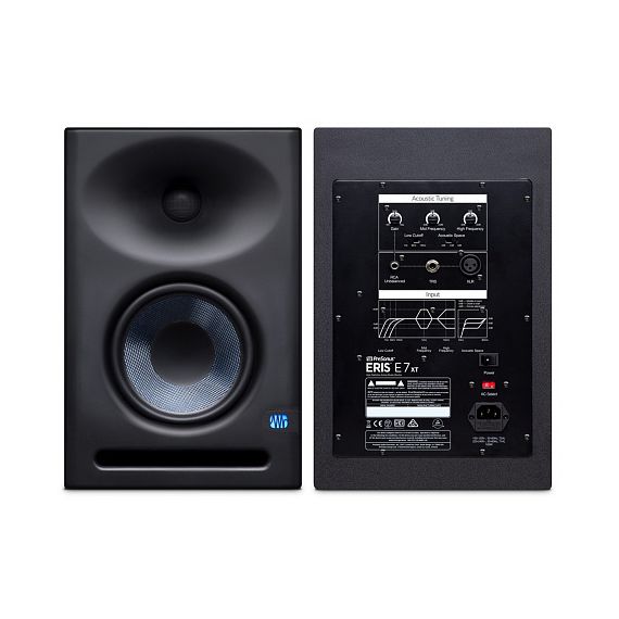 PRESONUS Eris E7 XT активный студийный монитор (bi-amp) 6,5"кевлар+1.25" НЧ70+ВЧ60Вт 42-20000Гц 104д