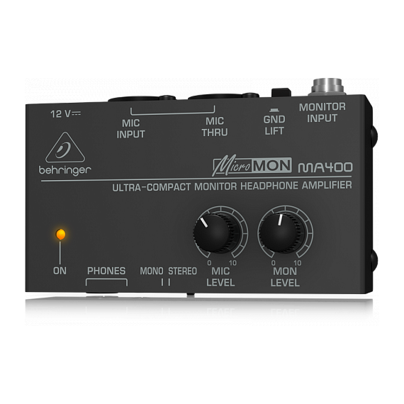 BEHRINGER MA400 компактный мониторный усилитель для стереонаушников, изображение 4