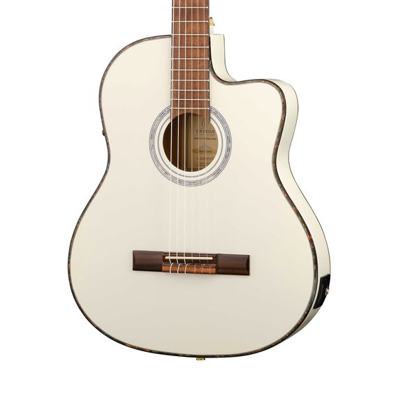 ORTEGA RCE145WH Family Series Pro Классическая гитара со звукоснимателем, размер 4/4, белая