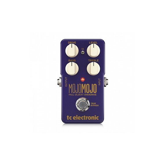 TC ELECTRONIC MOJO MOJO PAUL GILBERT EDITION педаль овердрайв, разработана совместно с Paul Gilbert