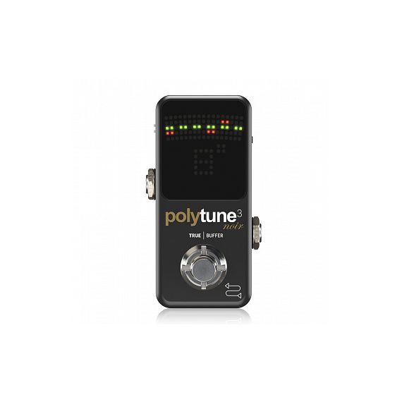 TC ELECTRONIC POLYTUNE 3 NOIR педаль гитарный тюнер, полифонический, чёрный