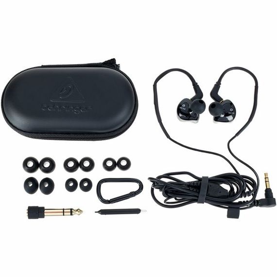 BEHRINGER MO240 наушники для студийного мониторинга с двойным гибридным драйвером, черный, изображение 2