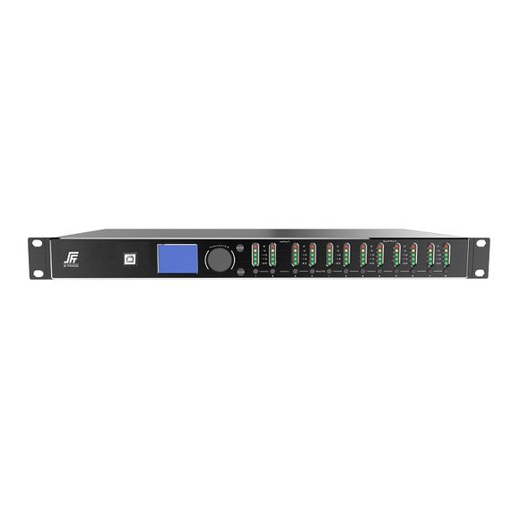 S-TRACK Dolphin 48 спикер-процессор, 4 вх./8 вых., FIR-фильтр 512 порядка, ПО управления Ethernet/USB, 1U