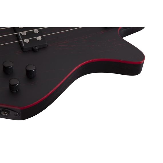SCHECTER SAM BETTLEY BASS SBK/RED Бас гитара электрическая четырехструнная,