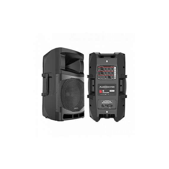 AUDIOCENTER MA15 Активная акустическая система с DSP и Bluetooth, 1600 Вт, SPL max 131дБ, дисперсия 80° x 50°, 417x702x426 мм, 17,5 кг