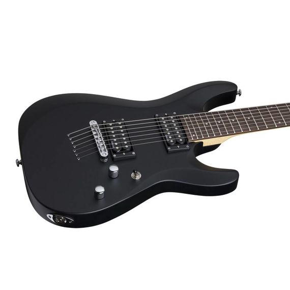 SCHECTER C-7 Deluxe SBK Гитара электрическая семиструнная, крепление грифа: на болтах, изображение 2