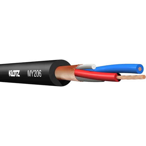 KLOTZ MY206SW микрофонный кабель, структура: 0.22мм2, диаметр: 6.0мм, цвет черный