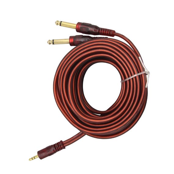 STOREMUSIC AP-3435/3 аудиокабель Mini Jack stereo - 2* 1/4 Jack mono 3 метра силикон