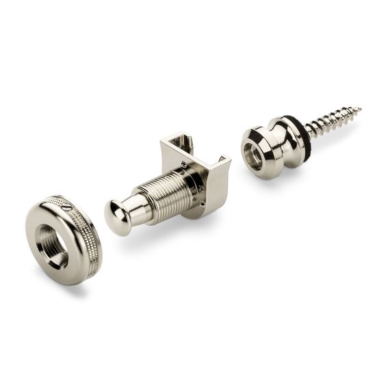 SCHALLER 14010101 (445) Security Lock крепление для ремня с блокировкой для гитары (пара), покрытие Никель, вес 22 гр