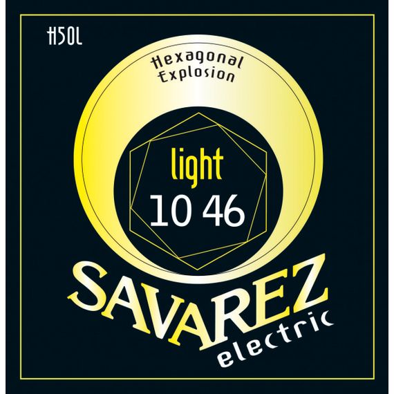 ​SAVAREZ H50L Hexagonal Explosion Комплект струн для электрогитары, никелированные, 10-46