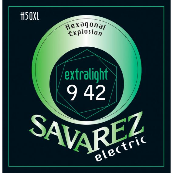 ​SAVAREZ H50XL Hexagonal Explosion Комплект струн для электрогитары, никелированные, 9-42