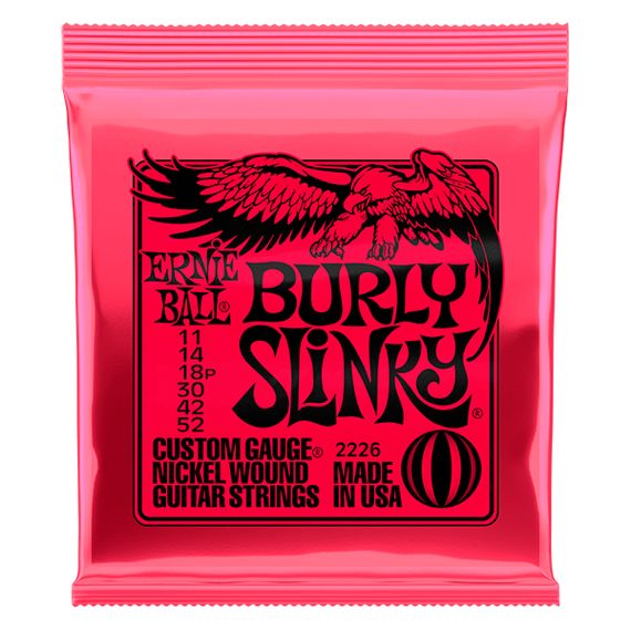 ERNIE BALL P02226 Burly Slinky Комплект струн для электрогитары, никелированные, 11-52