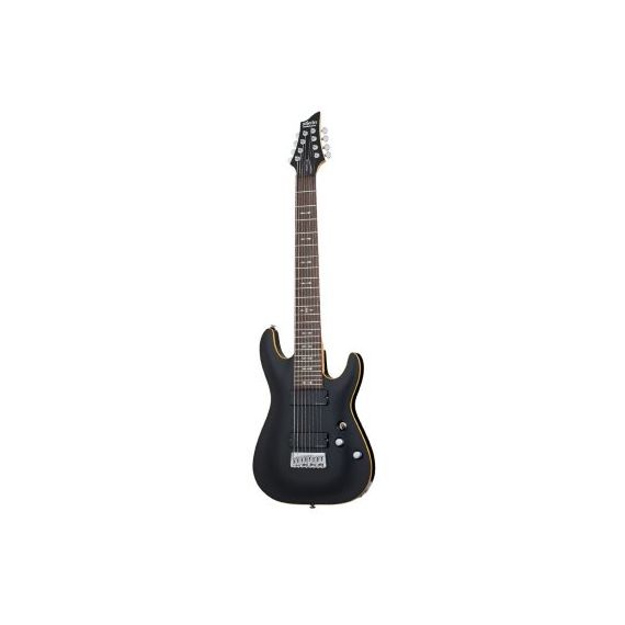SCHECTER OMEN-8 ACTIVE BLK Гитара электрическая, 8 струн, корпус липа, гриф клен, лады 24XJumbo, зву