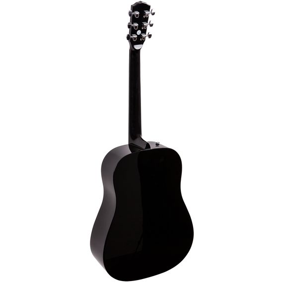 FENDER CD-60 DREADNOUGHT BLACK акустическая гитара, цвет черный, задняя дека и обечайка - нато, верх, изображение 2