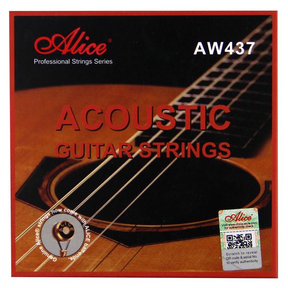 ALICE AW437-L Комплект струн для акустической гитары, бронза 90/10, 12-53