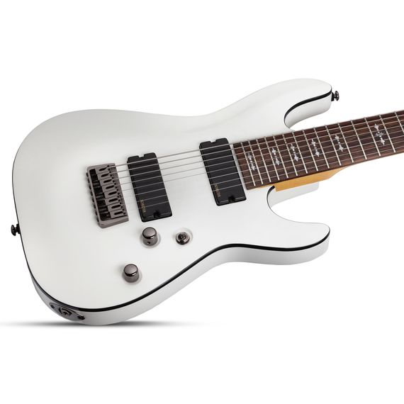 SCHECTER OMEN-8 VWHT Гитара электрическая, 8 струн, корпус липа, гриф клен, лады 24XJumbo, звукосн S, изображение 2