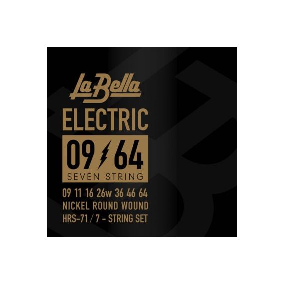 LA BELLA HRS-71 Комплект струн для 7-ми струнной электрогитары 009-064