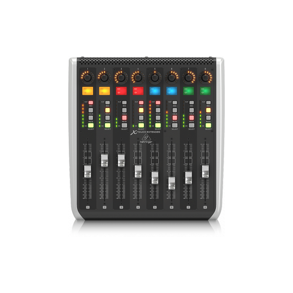 BEHRINGER X-TOUCH EXTENDER MIDI-контроллер USB/Ethernet, может работать как расширение модели X-TOUCH, 8 моторизованных фейдеров 100 мм