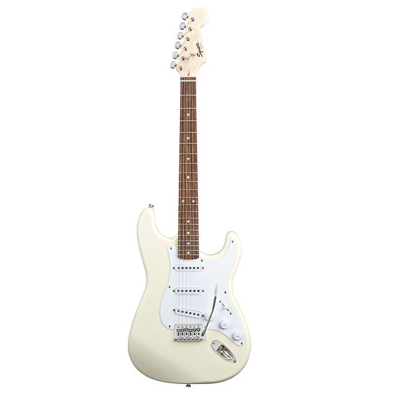 FENDER SQUIER BULLET STRAT TREMOLO HSS - RW Arctic White электрогитара, цвет белый, корпус - липа