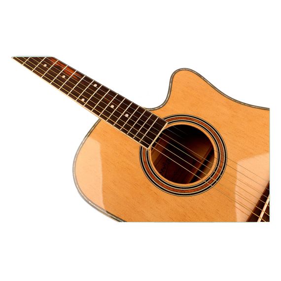 KARAVAN K-806 N Гитара акустическая с вырезом, верхняя дека ель, обечайка и нижняя дека тополь, гриф махагони, накладка грифа палисандр