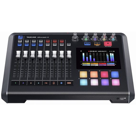 TASCAM Mixcast 4 аудиоинтерфейсное устройство для интернет-вещания и Podcast с процессором эффектов,